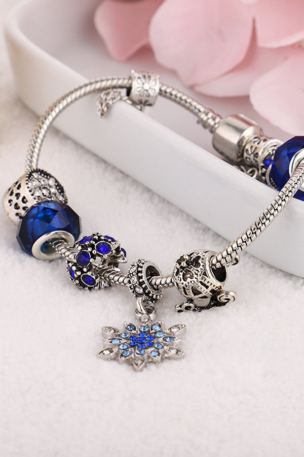 Fashion Blue Star Snowflake Bracelet