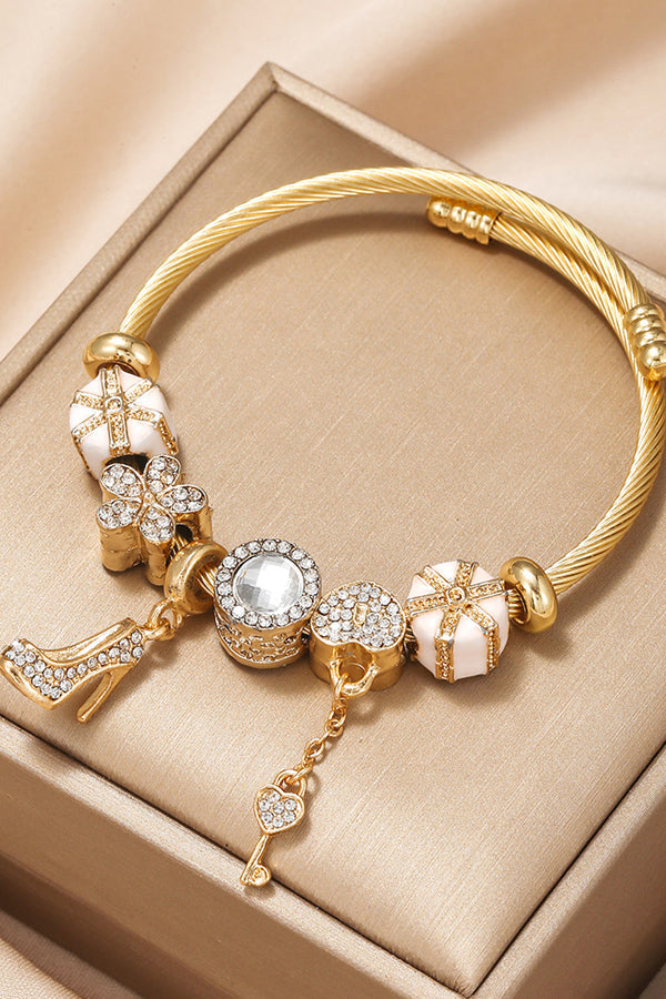 Heart And Diamond Fashion Bracelet