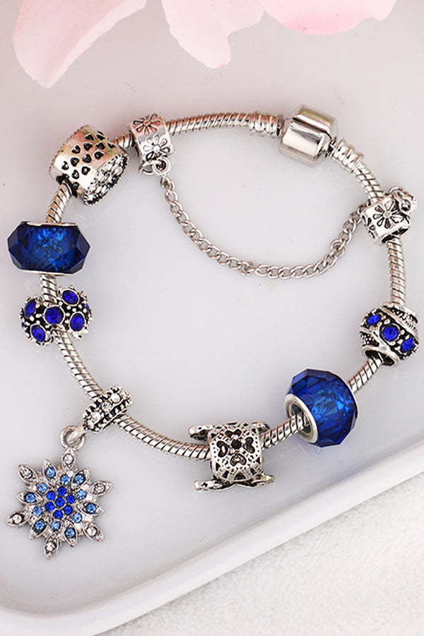 Fashion Blue Star Snowflake Bracelet