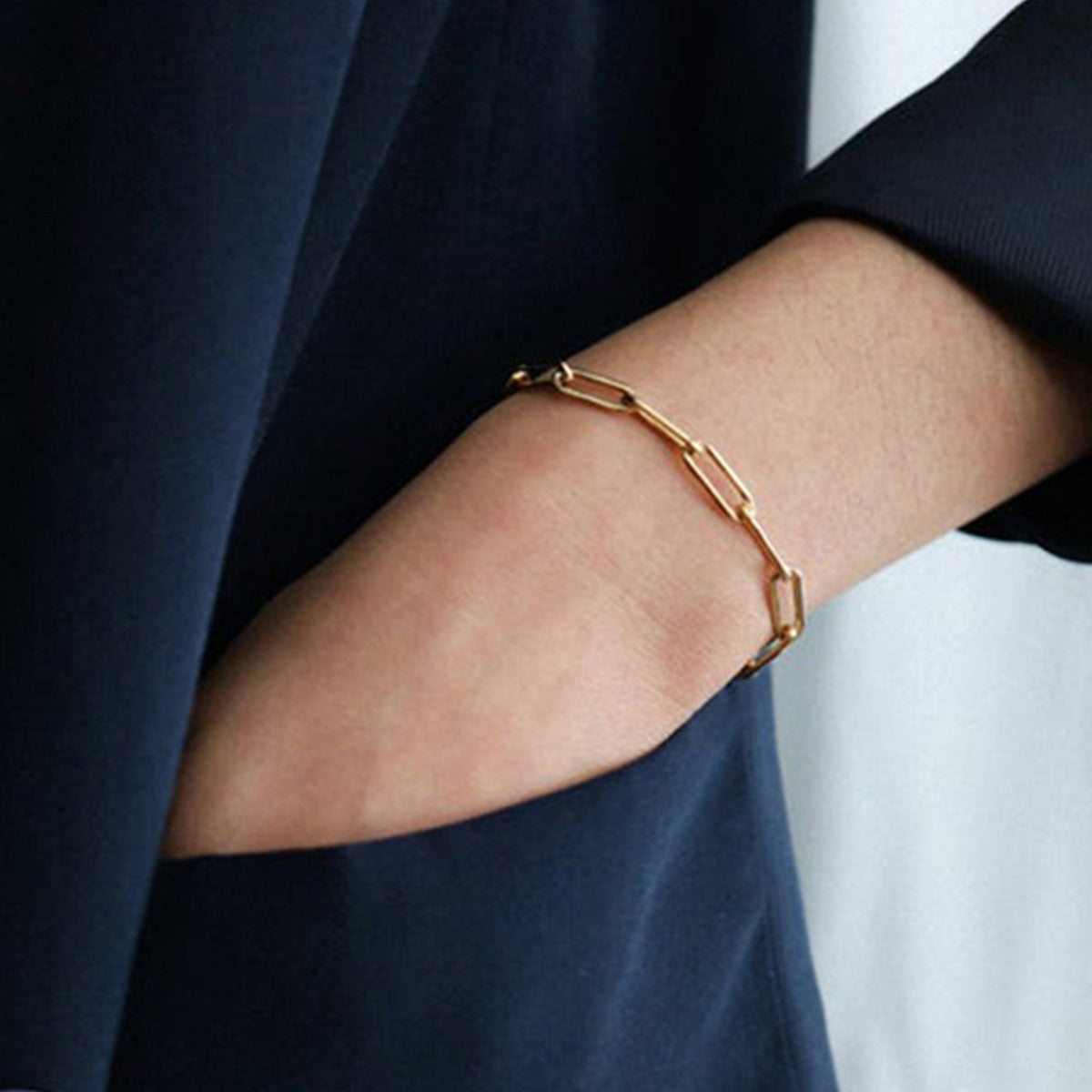 Concise Style Chain Charm Bracelet